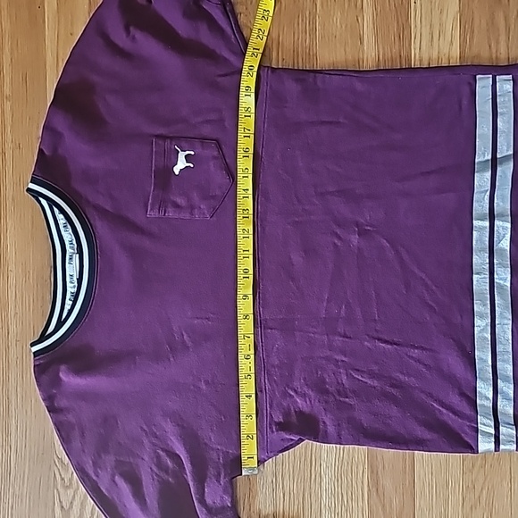 Pink Victoria's Secret Long Sleeve Dark Red Sequin Top Women's Size X-Small - Picture 5 of 12